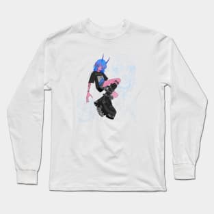 Goth demon (transparent) Long Sleeve T-Shirt